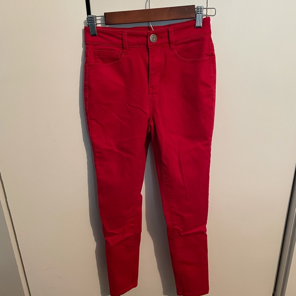 Red jeans